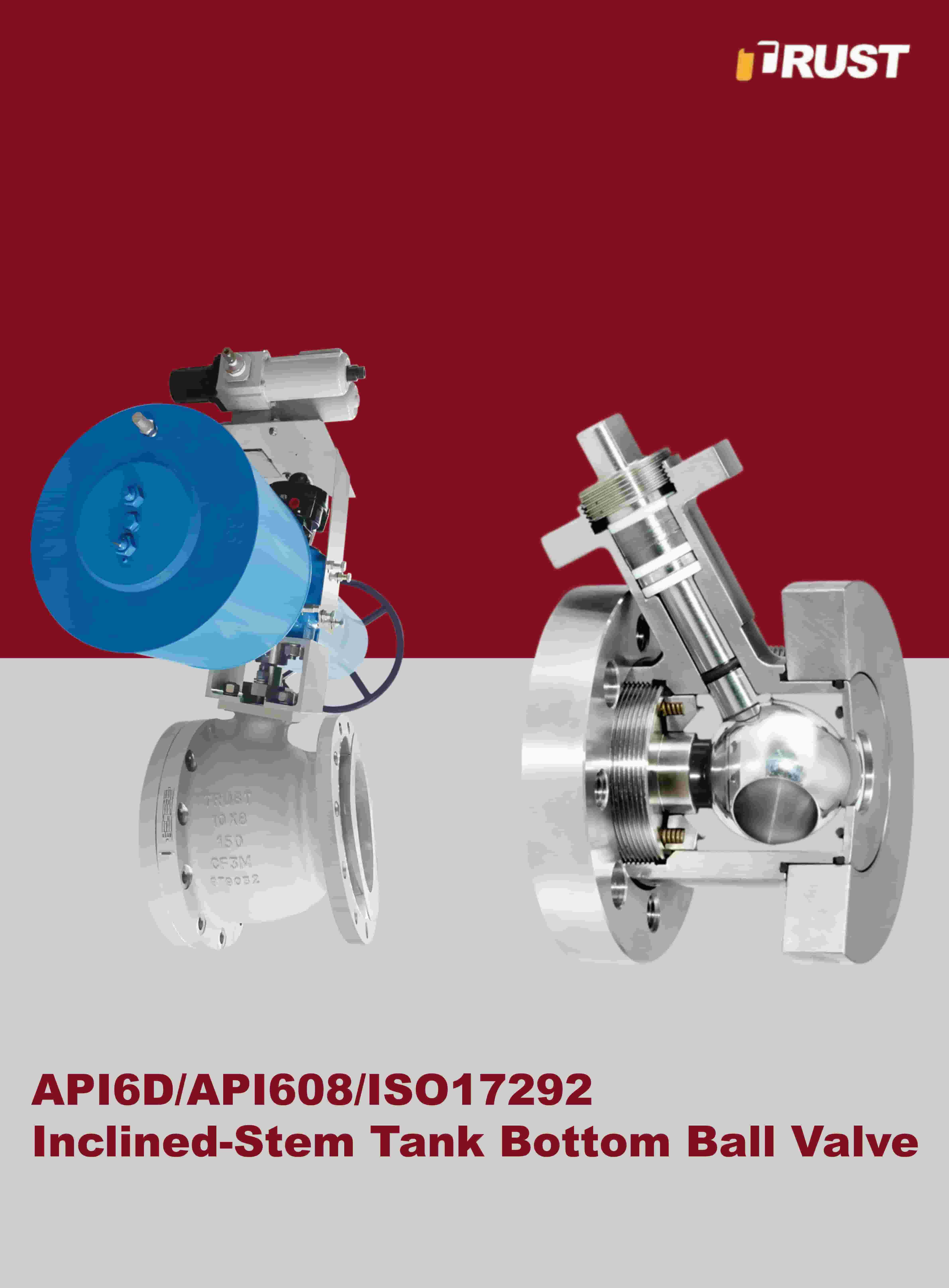 شیرهای توپی کف مخزن با ساقه شیبدار