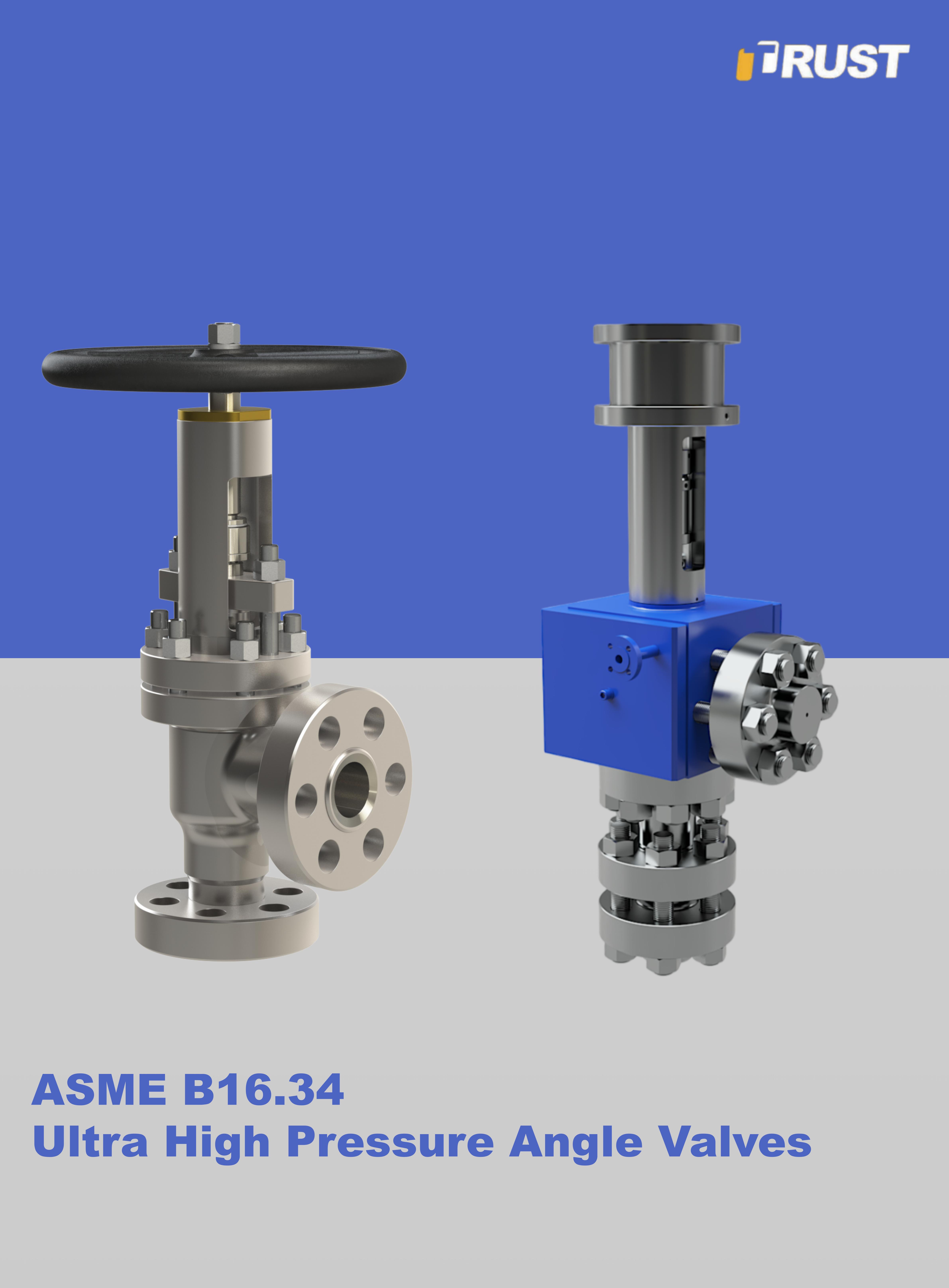 شیرهای زاویه دار فوق فشار بالا